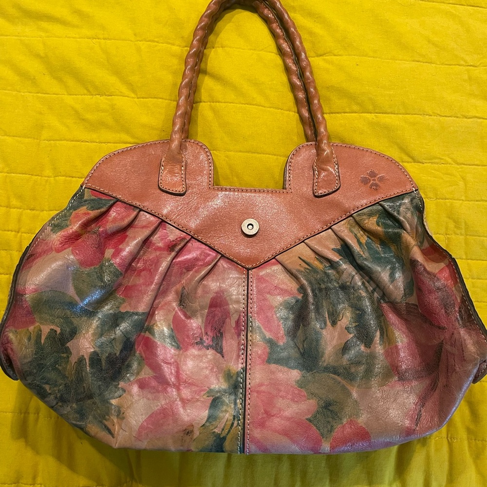 Patricia Nash Floral Handbag Purse Satchel Tote